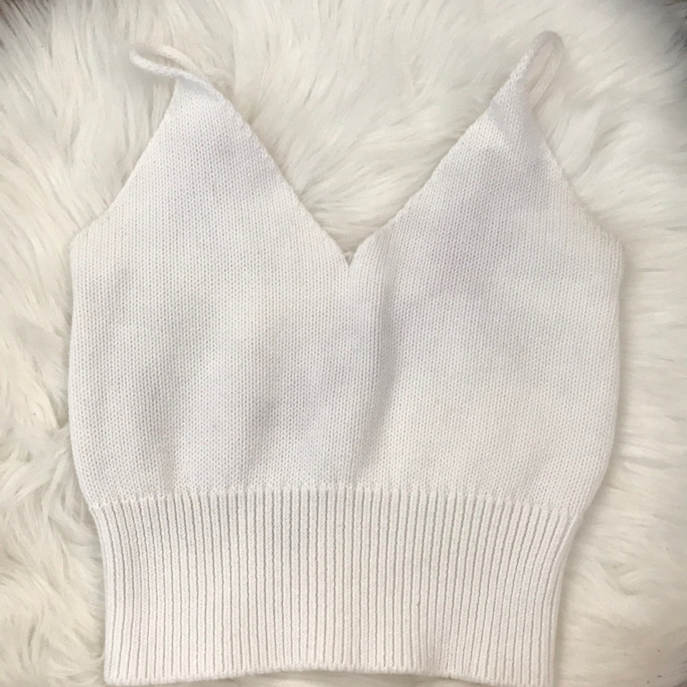 Knitted crop top